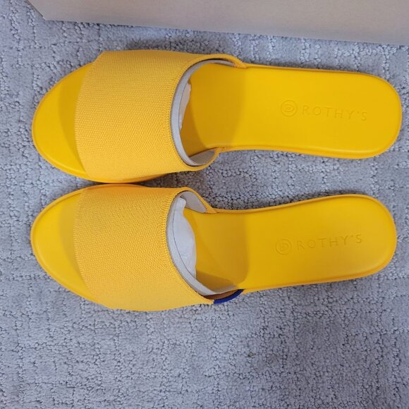 Rothy’s The Slide Canary Slip On Sandals Women’s Size US 9 - Picture 5 of 8